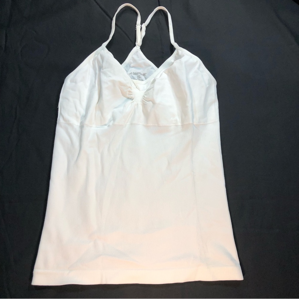No Boundaries Stretch Tank Top White L/ XL